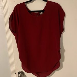 Burgundy Blouse